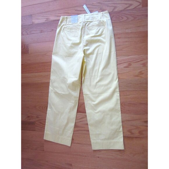 New w Tags, Talbots Pale Yellow New England Chino Pants Size 4 - Picture 3 of 6
